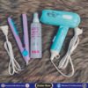 Mini hair dryer and Mini hair straightener With Heat Protection Spray Combo
