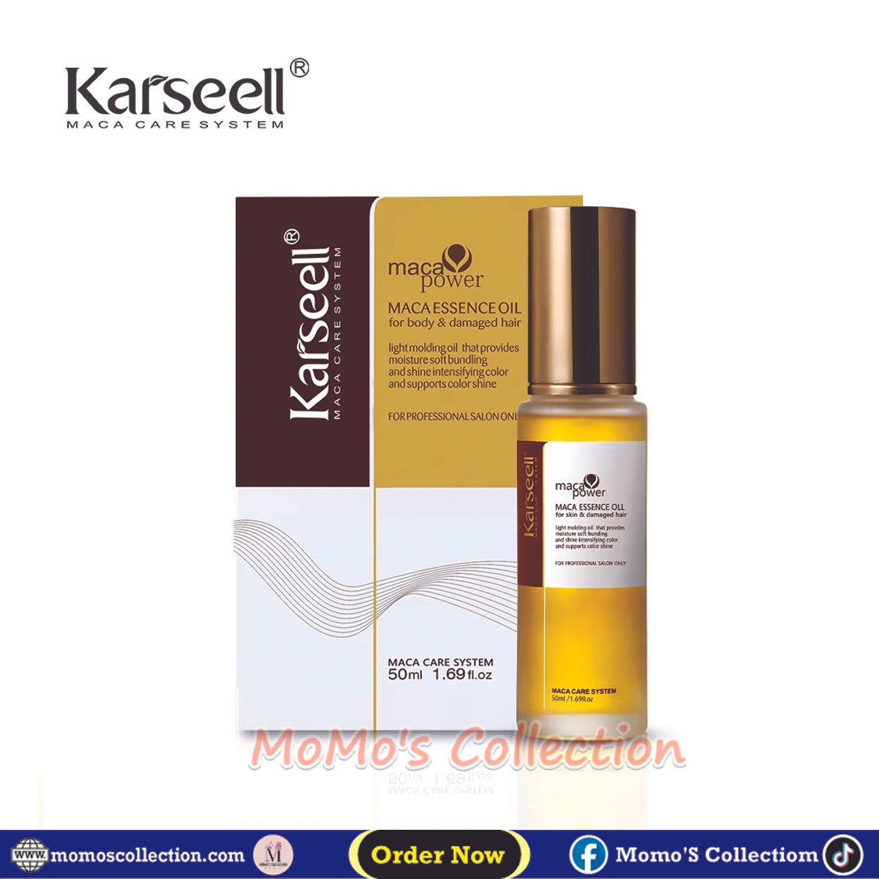 KARSEELL MACA ESSENCE OIL For Body & Damaged Hair (50ml)