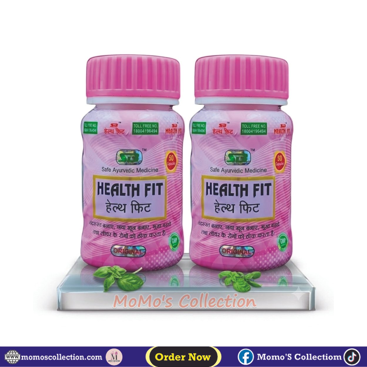 2Pcs Health Fit Capsule Health & Weight 50 Capsules